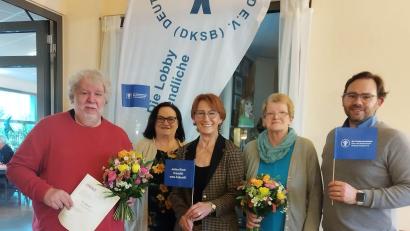Bild: Kinderschutzbund Amberg/exb
Von links: Dieter Weiß, Petra Kopp, Brigitte Breitfelder, Brigitte Aufschneider und Cristian Hell.
