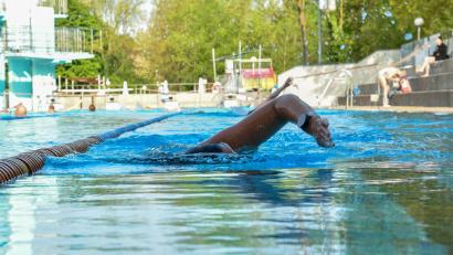 Bild: Stephan Huber
Im Amberger Hockermühlbad hat am Mittwoch, 1. Mai, um 8 Uhr die Freibad-Saison begonnen.