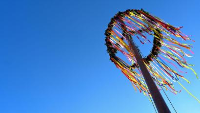 Bild: Lars Klemmer/dpa/Archivbild
Ein Maibaum an der Waage in Leer Ostfriesland.