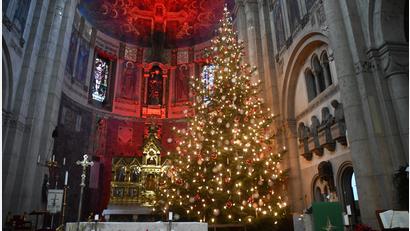 Archivbild: Gabi Schönberger
Damit die Kirchen – wie hier St. Josef in Weiden – so weihnachtlich erstrahlen können, muss viel vorbereitet werden.