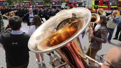 Archivbild: Wolfgang Steinbacher
Die Feuerwehr Amberg feiert wieder ihr Wachfest. Beginn ist am Sonntag, 5. Mai, um 11 Uhr am Schießstätteweg.