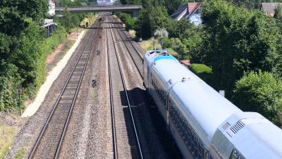 Bild: Gabi Schönberger
Die Bahnstrecke Hof-Regensburg