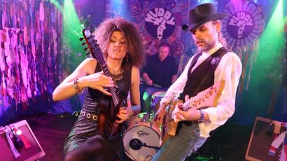 Bild: Kunz
"Muddy What?" mit ihrem Gast Domi Back am Schlagzeug.