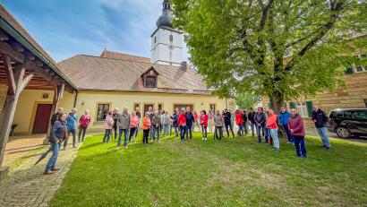 Bild: Gemeinde Kastl bei Kemnath/exb
Eine Station bei der Führung in Kastl zum Heimaterlebnistag war der Historische Pfarrhof.