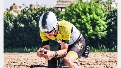 Bild: Sportfotograf/Richthammer
Lothar Richthammer auf der Radstrecke bei Jesolo.