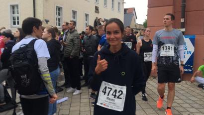 Bild: Hohlheimer
Maren Schönhofen ist im Ziel angekommen und zufrieden.