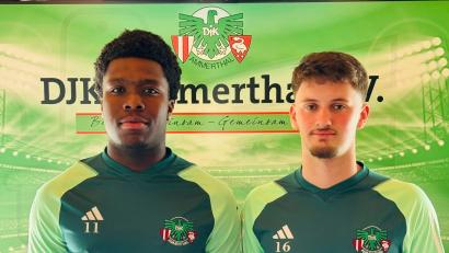 Bild: rba
Kamalou Tchagouni (links) und Dragan Lazarevic verstärken kommende Saison die DJK Ammerthal.