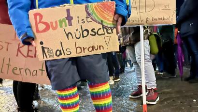 Bild: Gabi Schönberger
Die Themen der Demonstrationen in Weiden sind meist bunt gemischt.