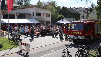 Bild: mrr
Bestes Wetter sorgte für eine große Besucherzahl beim Feuerwehrfest in Rieden.