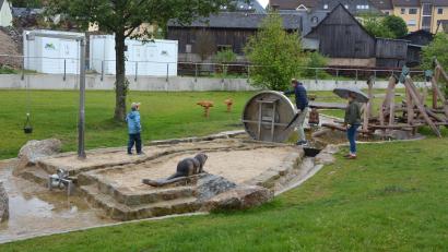 Bild: jr
Blick auf den neu gestalteten Wasserspielplatz in Marktredwitz.