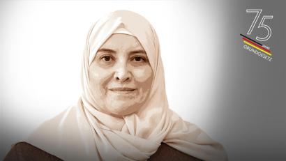 Bild: Petra Hartl; Bildmontage: Laura Fröhler
Roula Ayoub Integrationshelferin der Malteser Amberg