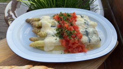 Bild: Michael Schiffer
Spargel und Gorgonzola – das passt gut zusammen.