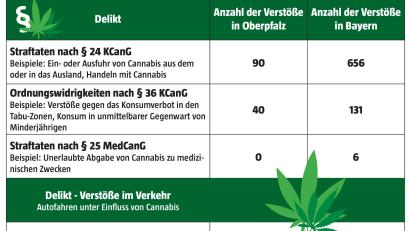 Bild: Marco Meier
Ein Blick in Daten aus dem polizeilichen Vorgangsbearbeitungssystem zu Delikten im Zusammenhang mit Cannabis. 	
 	Quelle: Bayerisches Innenministerium/Oberpfälzer Polizei