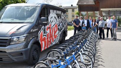 Bild: rgr
ILE-Projekt: Übergabe von 20 neuen Fahrrädern von der "bike station".