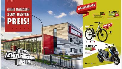 Bild: exb
Das Zweiradcenter Weiden präsentiert zur Saisoneröffnung zahlreiche Angebote.