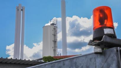 Bild: Wolfgang Steinbacher
Das Blockheizkraftwerk der Stadtwerke Amberg in der Dekan-Hirtreiter-Straße.
