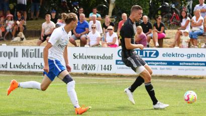 Bild: Dieter Jäschke
Maximilian Hiltl (rechts, im Spiel gegen den FC Vorbach) wechselt von der SV Grafenwöhr zum SC Luhe-Wildenau.