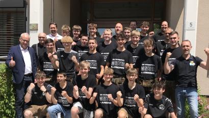 Bild: mma
Strahlender Meister ist die Spielgemeinschaft Hahnbach-Gebenbach-Ursulapoppenricht.