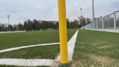 Bild: jus
Die neuen Kunstrasenplätze sind ein Pluspunkt für das NLZ der SpVgg SV Weiden.