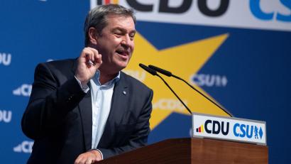 Bild: Sven Hoppe/dpa
„Es braucht einen Neustart für unser Land“: Markus Söder.