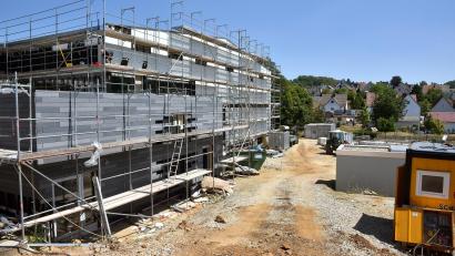 Bild: Stephan Huber
Die Turnhalle der Walter Höllerer Realschule in Sulzbach-Rosenberg im Bau.