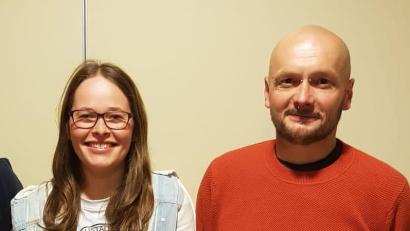 Bild: Markus Enders/exb
Lisa Urban und Stefan Wagner sind das neue Führungsduo an der Spitze des Karatevereins.