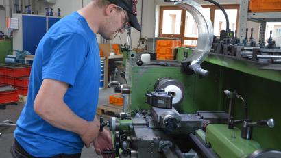 Bild: jr
Wichtige Arbeit wird in der Metall-Abteilung der Stiftlandwerkstätten geleistet.