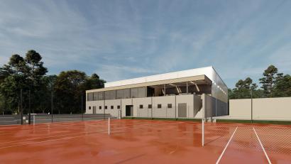 Grafik: Architekturbüro Hilgarth/exb
So wird die neue Tennishalle des TC Fichtelgebirge aussehen.