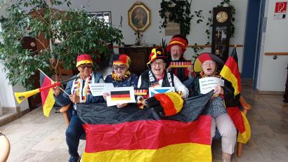 Bild: Daniela Donhauser/exb
EM-Fieber im Marienheim
