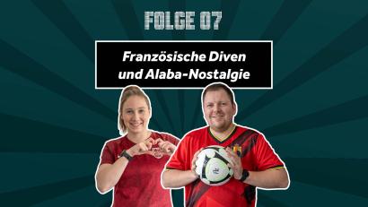 Grafik: Laura Fröhler
Alexandra Maul und Matthias Schecklmann sprechen im Podcast "Heim-EM - das Update" über blutende Franzosen und warum David Alaba einfach fehlt.