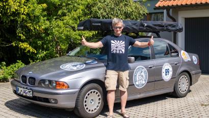 Bild: lum
Die Vorfreude des Friedenfelsers Markus Münchmeier auf die Baltic Sea Circle Rallye ist groß.