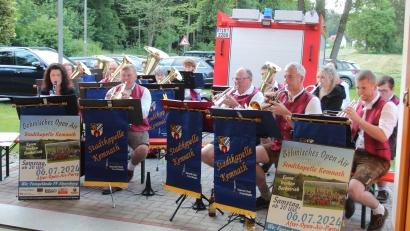 Bild: stg
Bei der Klang-Bier-Probe überzeugten die Musiker schon einmal mit ihren böhmischen Klängen: Am Samstag, 6. Juli, wird in Ahornberg unter freiem Himmel aufgespielt.