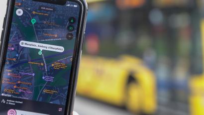 Bild: Wolfgang Steinbacher
So sieht die VGN-App Egon auf dem Smartphone aus. Die App erkennt automatisch, wo man gerade ist. Sie muss nur beim Start aktiviert werden.