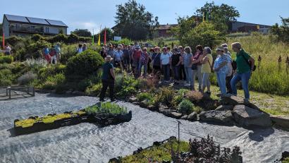 Bild: OGV Wernersreuth/exb
Der Ausflug des Obst- und Gartenbauvereins Wernersreuth führte auch zum Himalaya-Garten.