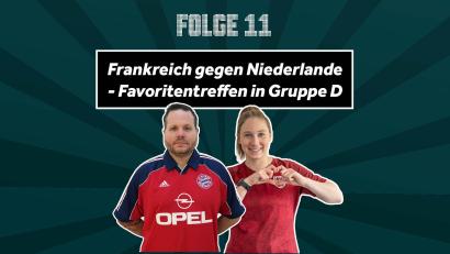 Bild: Marina Gube
Thomas Webel (l) und Alexandra Maul analysieren unter anderem die Partie Niederlande gegen Frankreich.