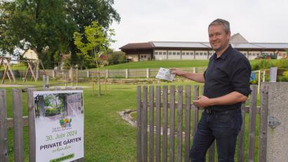 Bild: fvo
Der Albersriether Dorfsprecher Andreas Bodensteiner lädt für den kommenden Sonntag zum Blick hinter die Gartenzäune ein.
