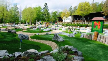 Bild: do
Der Abenteuer-Golfplatz am Rußweiher.