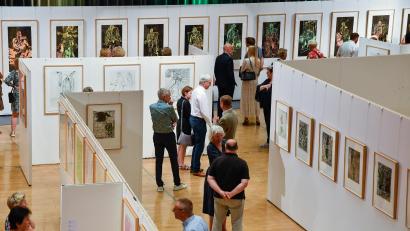 Bild: Petra Hartl
Die Ausstellung von Werken des Künstlers Georg Baselitz war sicher einer der Höhepunkte im Geschäftsjahr des ACC.