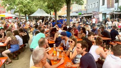 Symbolbild: kle
Das Weidener Bürgerfest brachte seine Besucher im vergangenen Jahr zum Schwitzen. In diesem Jahr sieht das wohl anders aus.