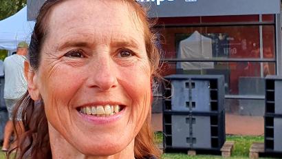 Bild: Fersch/exb
Gabi Keck freut sich über ihren Erfolg.