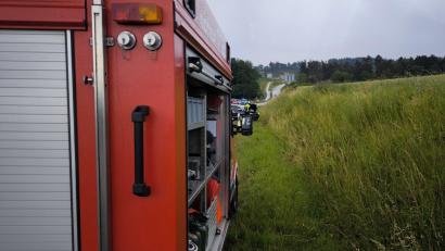Bild: jma
Die Feuerwehr aus Gunzendorf war als Erster an der Unfallstelle.