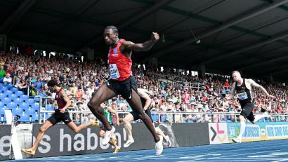 Bild: Sven Hoppe/dpa
Sprinter Owen Ansah stellte einen Rekord auf.
