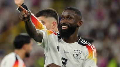 Bild: Christian Charisius
Antonio Rüdiger, Mann des Spiels gegen die Dänen.