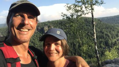 Bild: Oliver Machander/exb
Oliver und Regina Machander wandern entlang der bayerisch-böhmischen Grenze.