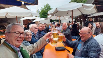 Bild: jua
Gesellig geht die Kirwa im Bauernmuseum in Perschen zu Ende.