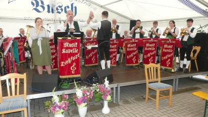 Bild: rn
Die Musikkapelle Dießfurt gestaltet das Sonntagsprogramm.