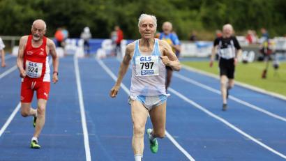 Bild: Kiefner
Karl Schmid beim 100 Meter Lauf.