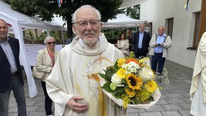 Bild: aub
Pfarrer Gottfried Rottner an seinem Diamantenen Priesterjubiläum.