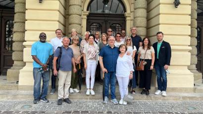 Bild: Leslaw Ostaszewski/exb
Der Lions-Club Weiden Goldene Straße bei seinem Besuch in Krakau.