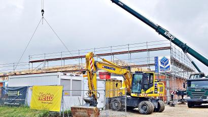 Bild: ld
Die Arbeiten am Netto-Markt sind im Zeitplan.